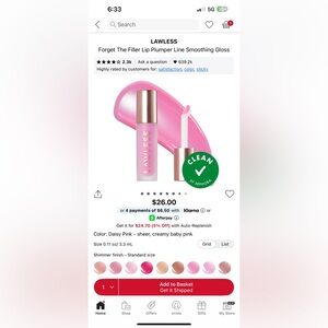 LAWLESS forget the filler lip plumping line smoothing gloss